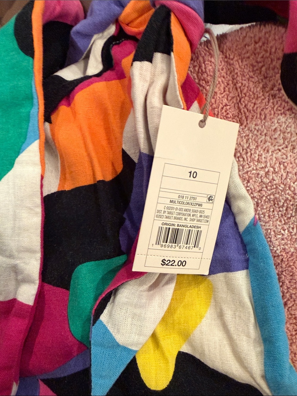 Multicolor Abstract Print Mini Skort - Picture 4 of 5